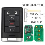 2010-2015 Cadillac SRX ATS XTS / 5-Button Smart Key / NBG009768 (AFTERMARKET)